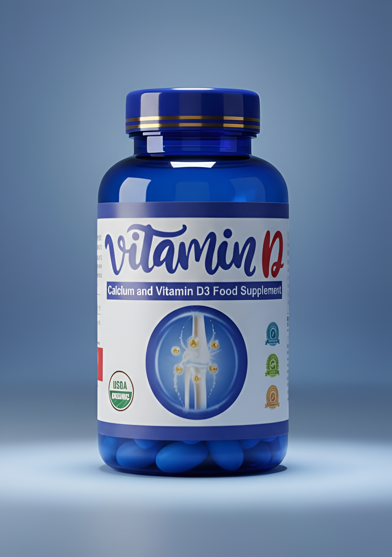 Vitamin D Calcium and Vitamin D3 30pis Food Supplement