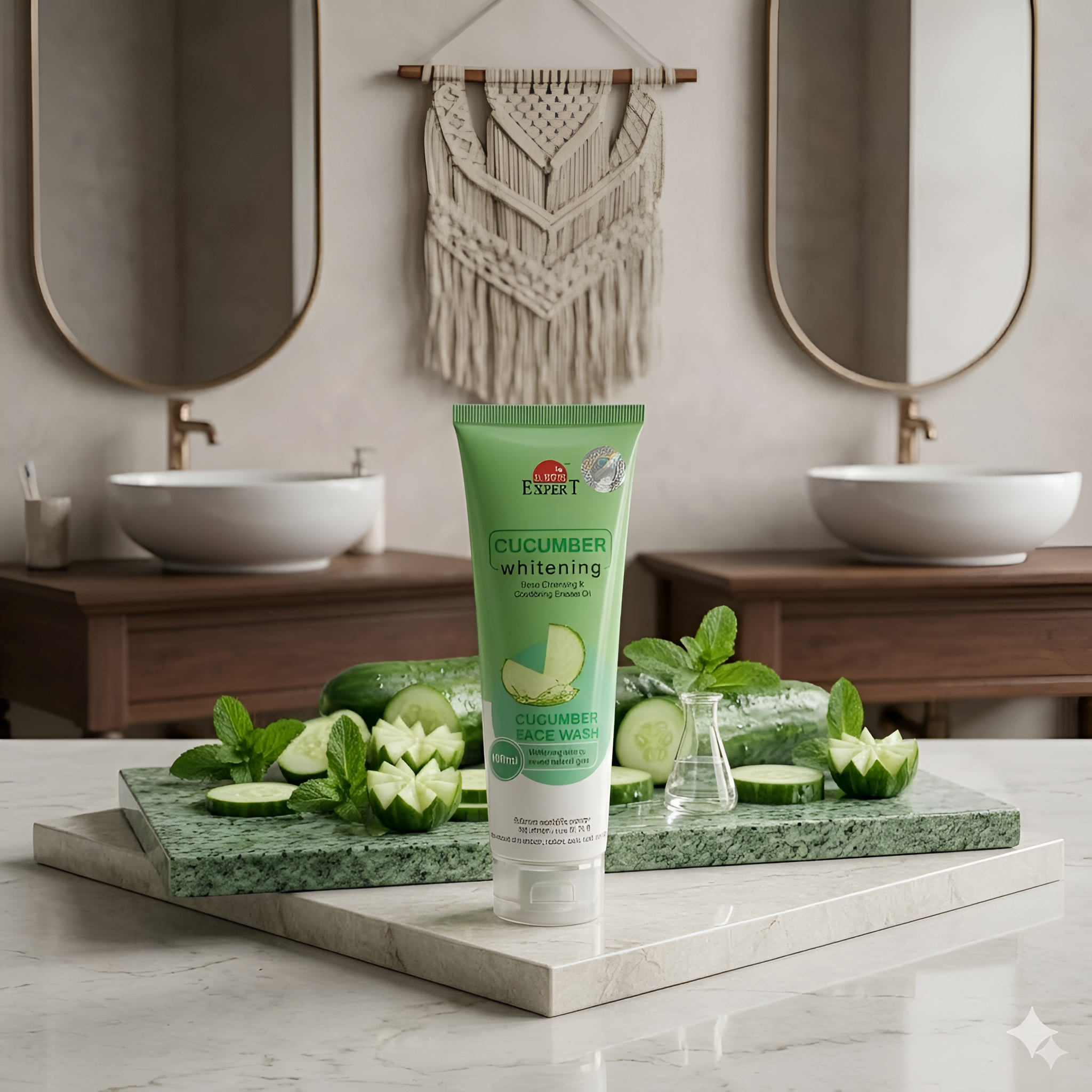 Cucumber Whitening Face Wash 100ml.